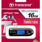 16GB JETFLASH 790 FLASH DRIVE USB 3.0 BLACK