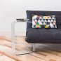 Acrylic Side Table-Modern C-Style Vertical End Table or Lap desk