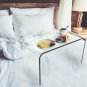 Acrylic Side Table-Modern C-Style Vertical End Table or Lap desk