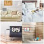 Acrylic Side Table-Modern C-Style Vertical End Table or Lap desk