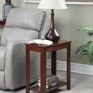 Designs2Go Baja Chairside End Table With Shelf, Mahogany