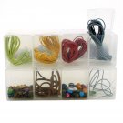 Set Of 2 Storage Containers - Organize Storage Beads Crafts Small Items 8 Comp