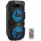 Pyle Dual 8’’ Bluetooth Portable PA Speaker - Portable PA & Karaoke Party