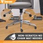 Office Chair Caster Wheels Replacement Set Of 5, Swivel Casters Wheels Sets, R