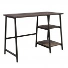 Sauder North Avenue Single Pedestal Desk, Smoked Oak Finish