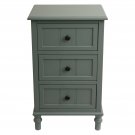 Simplify Wooden 3-Drawer Accent Table, Multiple Finishes
