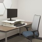 Lorell, LLR99901, Adjustable Desk/Monitor Riser, 1 Each, White