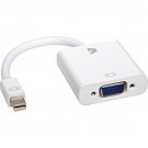 V7 Video Adapter Mini DisplayPort Male to VGA Female, White