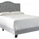 Signature Design by Ashley Jerary Light Gray Queen Upholstered Bed