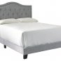 Signature Design by Ashley Jerary Light Gray Queen Upholstered Bed