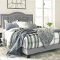 Signature Design by Ashley Jerary Light Gray Queen Upholstered Bed