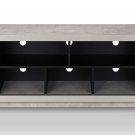 Furniture of America Vudin Multi-Storage TV Stand, Black and Cement