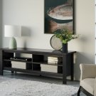 Farmhouse TV Stand for TVs up to 65 inch, Black