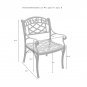 Crosley Furniture Sedona 2Pc Armchair Set Black - 2 Armchairs