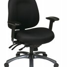 Office Star Products Multi-Function Mid Back Chair with Seat Slider and Titani