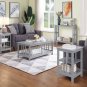 Mission End Table, Gray