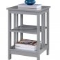 Mission End Table, Gray