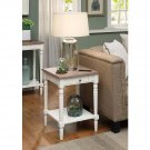 French Country End Table With Drawer And Shelf