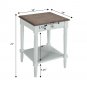 French Country End Table With Drawer And Shelf