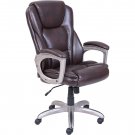 Serta Big & Tall Bonded Leather Commercial Office Chair with Memory Foam, Brow