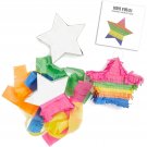 3 Pack Small Rainbow Star Pinatas Craft Kit Diy, For Kids Birthday Party Cinco De Mayo Office Cele