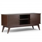 Simpli Home Draper Mid Century Low TV Media Stand