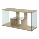 Soho Glass Tv Stand With Shelves
