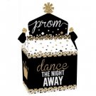 Prom - Treat Box Party Favors - Prom Night Party Goodie Gable Boxes - Set of 12