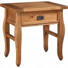 Santa Fe End Table, Antique Finish, 24 Inches Tall