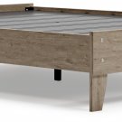 Signature Design by Ashley - Oliah Natural Wood Tone Queen Platform Bed