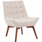Cassia Lounge Chair, Woven Beige