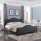 Tanner Traditional Fully Upholstered King Sized Bed Frame With Fabric Headboar