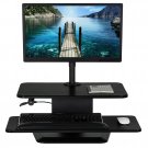 Standing Desk Converter With Monitor Mount | Height Adjustable Workstation Wit