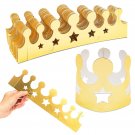 48 Pack Mini Gold Foil Crown Crafts For Kids Birthday Parties, Photo Props, 3 In