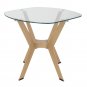 Studio Designs Home Archtech Modern Glass Top End Table