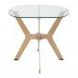 Studio Designs Home Archtech Modern Glass Top End Table