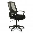 MB Series 275 lbs. Capacity Mesh Mid-Back Office Chair - Black