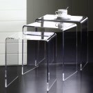 Acrylic Nesting Side Tables -Set Of 3