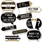 Big Dot of Happiness Funny Prom - Prom Night Party Photo Booth Props Kit - 10 Piece