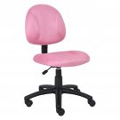 Boss Office Products Pink Perfect Posture Delubye Modern Home Office Chair wit