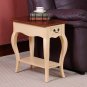 Bentwood Chairside End Table In Ivory