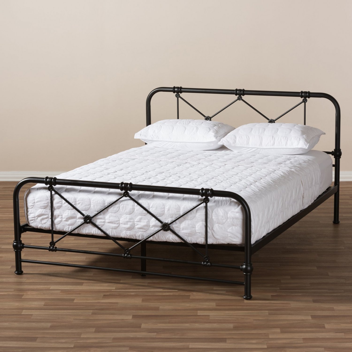 Baxton Studio Beatrice Metal Platform Bed