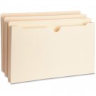 Business Source, BSN65801, 1"" Expansion Heavyweight File Pockets, 50 / Box, Ma