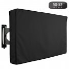 Outdoor TV Cover 50"" to 52"" Inches Universal Weatherproof Protector - Black