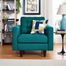 Empress Upholstered Fabric Armchair, Multiple Colors