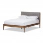 Baxton Studio Clifford Mid-Century Platform Bed, Multiple Sizes, Multiple Colo