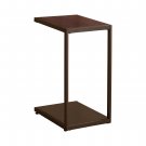 Rectangular Accent Table With Bottom Shelf Brown