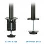 Dual Monitor Mount | Fits Two 17""-27"" Screens | Double Monitor Desk Stand Arm