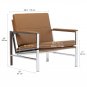 Studio Designs Atlas Lounge Chair, Caramel Brown