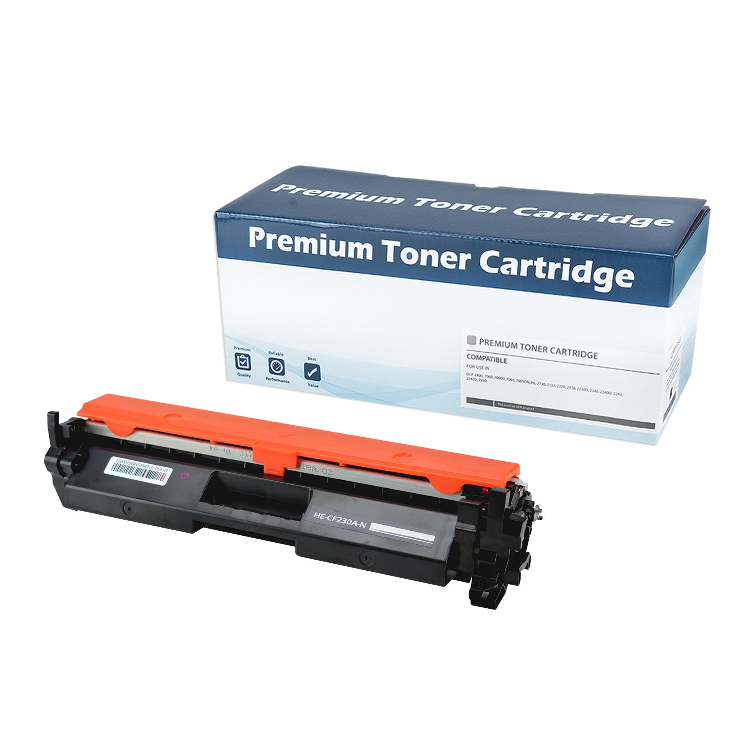 Premium Compatible for 30A (CF230A) Toner Cartridge, Black, 1.6K Yield (With C